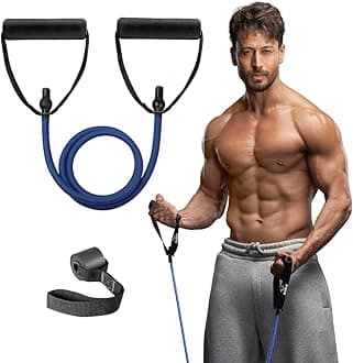 Slovic Resistance Tube [Upto 10 KG] | Resistance Band for Workout | Stretching Band for Exercise Band | Resistance Bands Set | Gym Equipment for Home Workout | Ideal for Men & Women