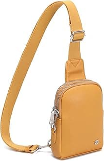 INICAT Small Sling Bag Fanny Packs Crossbody Bags Gifts for Women Men, No Touchscreen-yellow, Small, Fashion