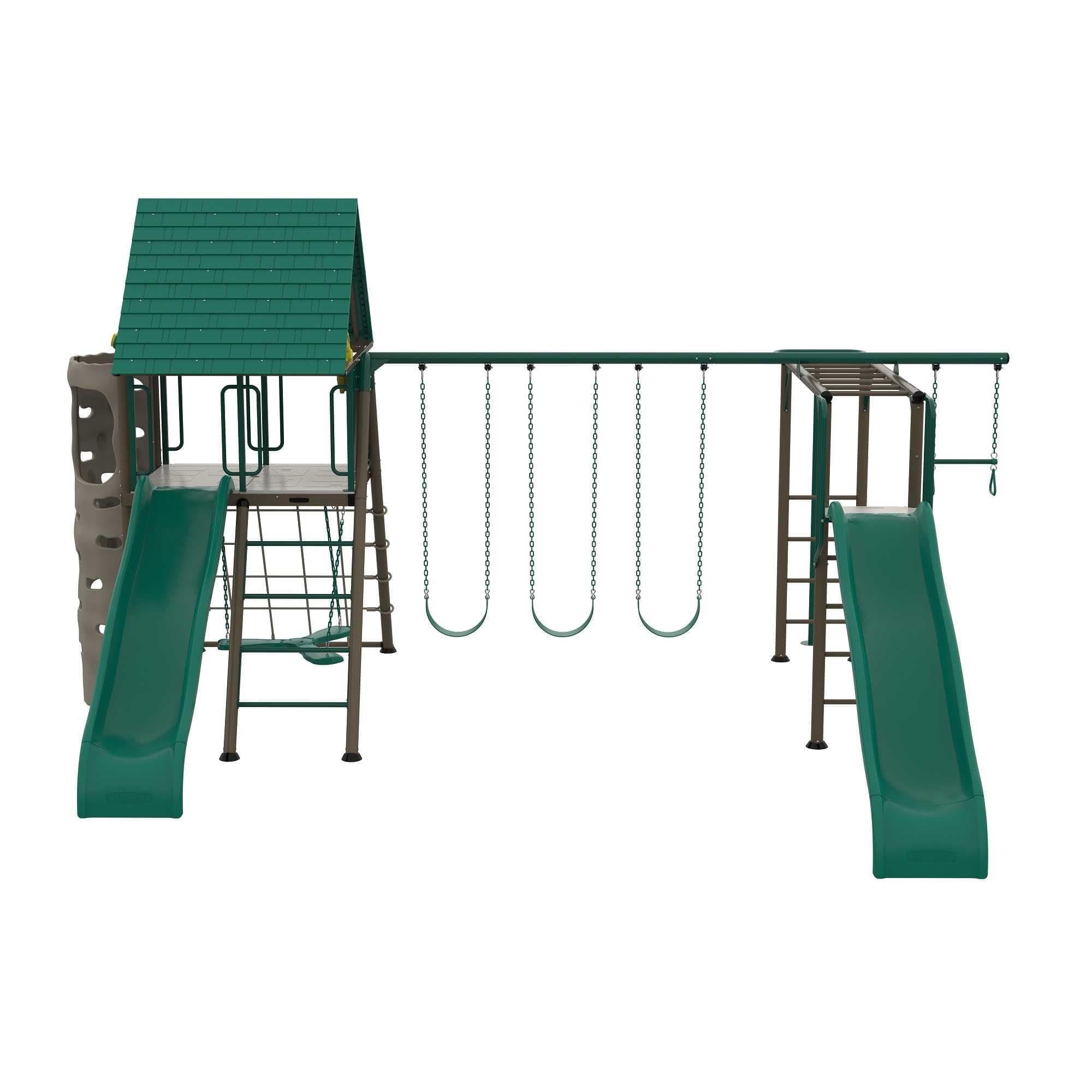 Lifetime Big Stuff Deluxe Swing Set Playset, Earthtone