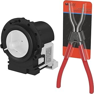 Moker 4681Ea2001T Washing Machine Drain Pump Motor with Washing Machine Spring Expansion Tool - Compatible with LG Front Load Washing Machines and More