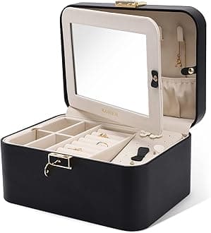 2 Layers PU Leather Jewelry Box