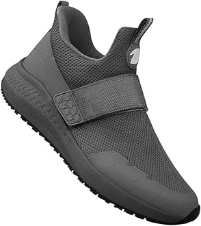 Slip Resistant Work Shoes for Men, Black Zapatos de Trabajo para Hombres, Non Slip Comfortable Lightweight Food Service Chef Sneakers in Kitchen Restaurant, Medium or Wide, US 6.5-14