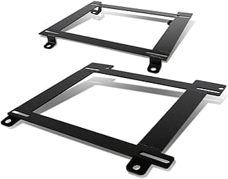 DNA MOTORING SBK-LM-CCAM93 Pair of Low Mount Tensile Steel Seat Brackets Compatible with 93-02 Camaro Firebird, Black