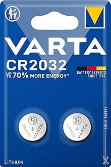Batteries Electronics CR2032 Lithium button cell battery 2-pack, Button cells in original blister pack of 2