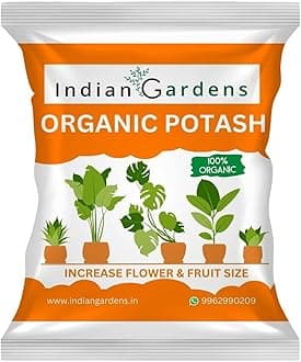 Indian Gardens - Potash Meal 4500gm - Organic Bio Potash Fertilizer | Plant Nutrient Supplement | Slow Release Granules For Plants and Home Garden