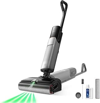 - X4 Pro Wet Dry Vacuum Cleaner, 20000Pa Cordless Vacuum Mop with Zero Tangle, Hot Water Mopping for Sticky Messes,194℉ Hot Air Self Drying, 180° Lie Flat, Push-in Charging Station, LED Display