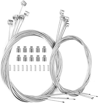 Hapleby 10PCS Premium Bike Brake Cable, Professional Bicycle brake line for Mountain, Free For End Caps and End Ferrule