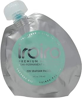 8 Oz / 236 Ml: Iroiro Premium Natural Semi-Permanent Hair Color 220 Pastel Seafoam (8Oz)