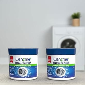 - Klenzmo Washing Machine Cleaner and Descaler | Limescale Remover | Descaler for all Front and Top Load Washing Machines | For Cleaning Inside Tube and Drum | Pack of 2 | 300 GM Each
