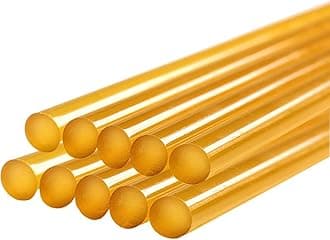 GLISTON PDR Glue Sticks, 10 PCS Yellow, High Viscosity, Paintless Dent Repair Tool Glue Sticks, Hot Glue Gun, Car Repair, Dent Remover, Metal, Plastic, Paint Compatible