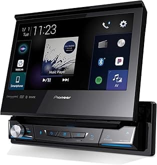 Pioneer AVH-3500NEX 7" Motorized Touchscreen, Single Din – Wired Apple CarPlay & Android Auto, Bluetooth, Backup Camera, HD Radio, SiriusXM, FLAC, Hi-Volt RCA
