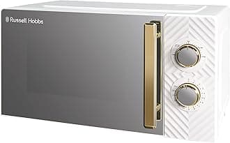 Russell Hobbs 17 Litre 700W White Solo Manual Microwave With Groove Design, 5...