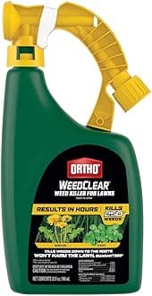 Ortho WeedClear Weed Killer for Lawns Ready-To-Spray - Won't Harm Grass (When Used as Directed), Weed Killer Spray, Kills Dandelion & Clover, Treats up to 16,000 sq. ft., 32 fl. oz.