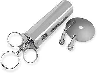 Ear Wax Removal Syringe – Durable Brass with Chrome Plating, Tri-Stream Tip, Easy & Safe Ear Wax Irrigation, Latex-Free, 2 Oz