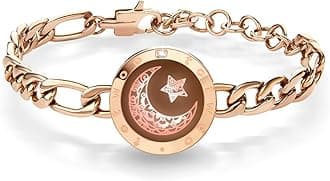 Single Long Distance Touch Bracelets for Couples, Smart Light & Vibration Love Jewelry, Long Distance Valentines Day Gifts for Him Her Women Men, One-to-One Bluetooth Pairing via App