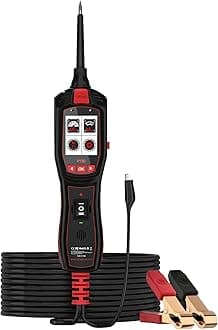 P150 Power Circuit Probe Kit - Fuel Injector Test Voltage Tester Component Activation Automotive Circuit Tester 6-30V Short Circuit Finder Jump Lead Function Continuity Test