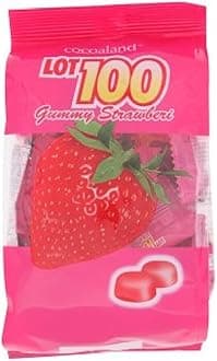 Cocoaland Lot 100 Gummy 150g (Strawberry, 6 Packs)