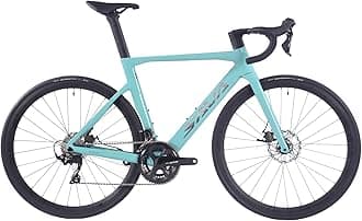 SAVADECK Carbon Road Bike, T800 Carbon Fiber Frame 700C Racing Bicycle with 105 R7000 22S Groupset and Mechanical Disc Brake Ultra-Light Carbon Bike for Men and Women.