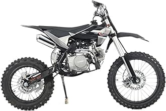 X-PRO X9 125cc Dirt Bike Adults Pit Bike 125 Pitbike,Big 17"/14" Tires! (Black)