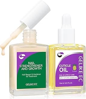 2-in-1 Nail Rescue Kit: Apricot Nail Ridge Filler & Pineapple Cuticle Oil (15ml) - Tropical Scented Nail Care - Strengthens & Brightens - Travel-Friendly Mini Size