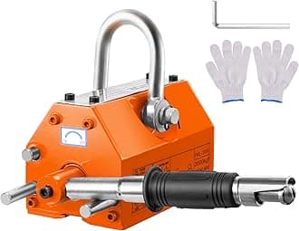 VEVOR Magnetic Lifter, 4400lbs/2000kg Pulling Capacity, 2.5 Safety Factor, Neodymium & Steel, Lifting Magnet with Release, Permanent Lift Magnets, Heavy Duty Magnet for Hoist, Shop Crane, Block, Board