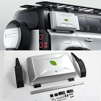 Silver Exterior Toolbox Side Mounted Gear Storage Box Carrier with Lock fits for Land Rover Defender 90 2020-2023 …