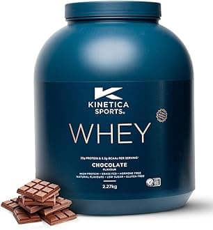 Sports Whey Protein Powder - Chocolate, 2.27 Kg, 76 Servings | 23gm Protein, 5.5gm BCAA Amino Acid & 4.32gm Glutamine | Recovery Shake for Optimum Nutrition | WADA & Informed Sport Approved