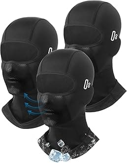 Balaclava Face Mask with Glasses Holes for Men Women Summer Cooling Shiesty Mask Sun UV Protection for Motorcycle Work Ski