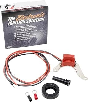 Electronic Ignition Module Conversion Kit FOR ORIGINAL FORD SIDE MOUNT DISTRIBUTORS 4 CYL SINGLE POINT 12-VOLT NEGATIVE GROUND. For FORD TRACTORS MODELS 8N 500 through 800 series 1244A MOD114