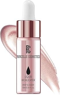 Liquid Illuminator Silver Highlighter Ultra Smooth Shine Waterproof Face And Body Highlighter (Rose Gold)