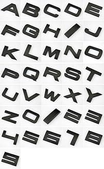 LZLRUN Custom Metal Letters  (Black)