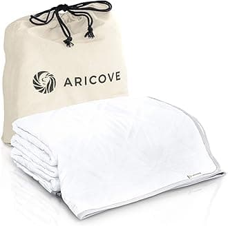 AricoveKing Size Weighted Blanket, 27lbs, Cooling Weighted Blankets for Adults, Silky Soft Bamboo Viscose, 88x104 inches, Machine Washable, White