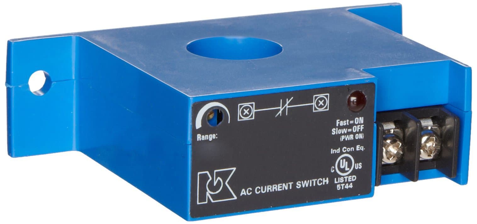 AS3-NOAC-FT AC Current Sensing Switch, Normally Open, Solid-core, Top Terminal, 1-6, 6-40, & 40-175 Amp Input Range, AC Output