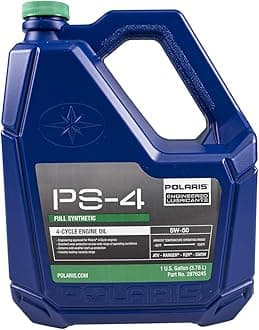 Polaris 1 Gallon PS-4 Full Synthetic Oil 4-Cycle 5W-50 2876245 OEM For ACE General Ranger RZR Sportsman