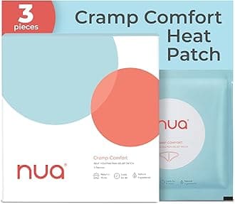 Nua Cramp Comfort || Pack of 3 Heat Patches for Period Pain and Cramps || 100% Natural Ingredients and Portable || 8 Hours Pain Relief || Quick Relief from Menstrual Pain- White