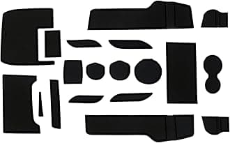 Fit for Honda Civic 2016-2021 (Hatchback) Accessories, Upgraded Custom Non-Slip Cup Holder Inserts, Center Console Liners, Door Pocket Pads, Interior Anti-Dust Liner Mats (21-PCS, Black Trim)