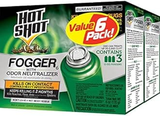 Fogger With Odor Neutralizer, Kills Roaches, Ants, Spiders & Fleas, 3 Count, 2 Ounce Pack of 2
