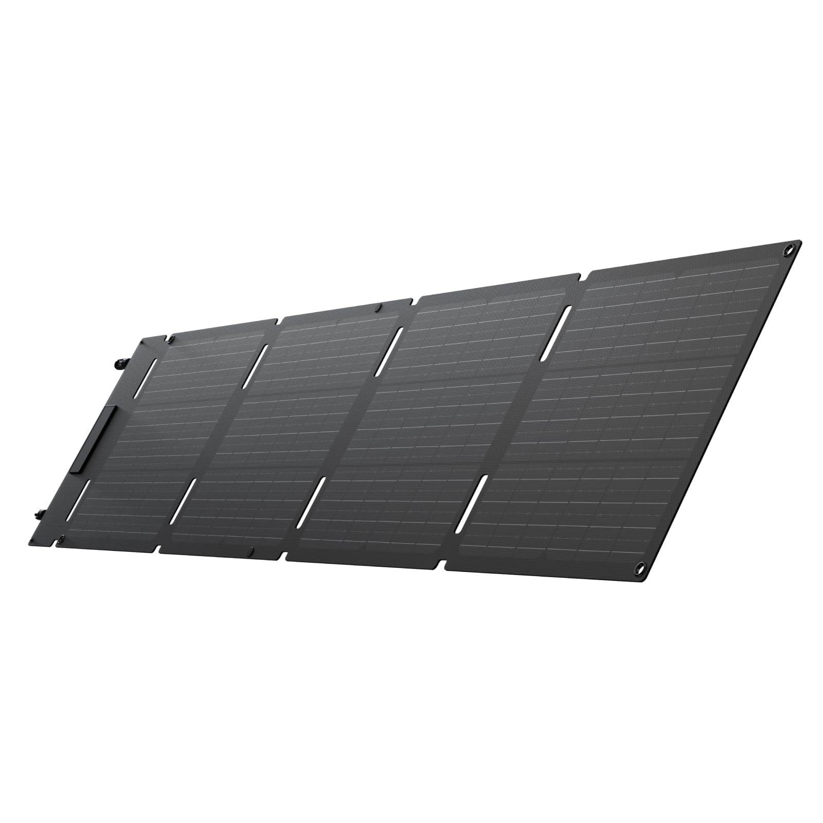 60W Portable Solar Panel, 25% High Conversion Efficiency N-Type Solar Cell for Power Stations, Camping, Backup Lightweight Foldable Hangable Solar Panel with Snap Hook, IP68 Waterproof