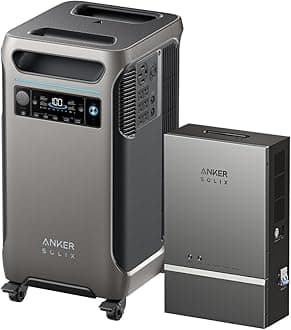 SOLIX F3800 Portable Power Station with Home Power Panel, 120V/240V Dual Voltage, 3840Wh Whole-Home Backup, 6000W AC Output, Solar Generator, RV, Emergencies, Power Outages