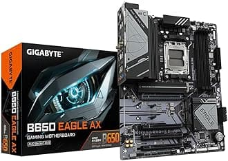 B650 Eagle AX AMD AM5 LGA 1718 ATX Motherboard, PCIe 5.0, DDR5, USB 3.2 Gen2X2, Wi-Fi 6E, 2.5 GbE LAN