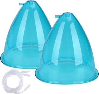 Titoe X-Large Vacuum Massage Cups Vacuum Therapy Machine Accessories Cupping Cup Set for Butt(180ml