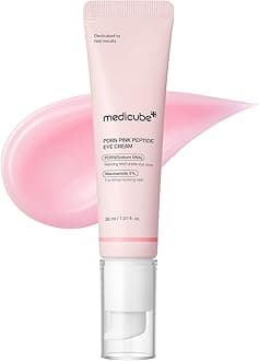 medicube Eye Serum with Salmon DNA PDRN & Pink Peptides | 99% Purity Retinol for Fine Lines | PDRN & Niacinamide for Uneven Skin Tone | Korean Skincare, 1.01 fl.oz
