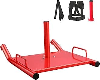 VEVOR Weight Training Pull Sled, Fitness Strength Speed Training Sled, Steel Power Sled Workout Equipment for Athletic Exercise and Speed Improvement