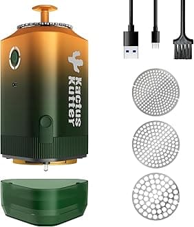 - K5 Electric Kitchen Grinder Battery Powered Automatic Portable Spice Mill For Grinding - Holds up to 5 Gram