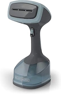 BLACK+DECKER 1400W Advanced Handheld Steamer, 3 Attachments, Gray/Blue, HGS200