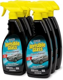 Invisible Glass 92164-6PK Premium Glass Cleaner Spray for Car Windshields and Windows, Automotive and Home Window Cleaner, Streak-Free, Ammonia-Free, Tint-Safe – 22 fl oz (Pack of 6)