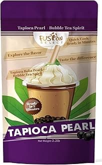 2.2Lb Tapioca Pearl - Brown Sugar Flavor Quick Cook Tapioca, Diy Boba For Tea Ready In 5 Minutes, Pearls, Bubble S, Milk Toppings