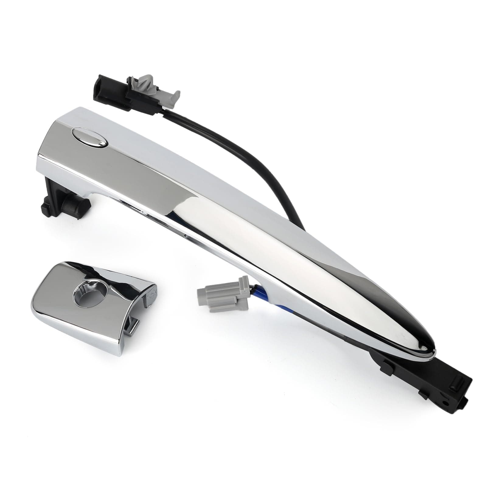 806469N00A Exterior Chrome Door Handle Front Left Driver Side, with Sensor and Smart Keyless Entry System, for 2009-2018 Nissan Sentra/Maxima/Murano/Leaf Replace# 80646-9N00A 806451AA0A