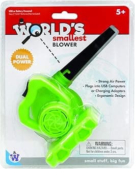Westminster, Inc. World's Smallest Blower - Real, Working, Tiny, Dual Powered Leaf Blower