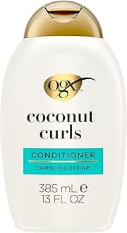 Quenching + Coconut Curls Curl-Defining Conditioner, Nourishing Curly Hair Conditioner with Coconut Oil, Citrus Oil & Honey, Paraben-Free with Sulfate-Free Surfactants, 13oz